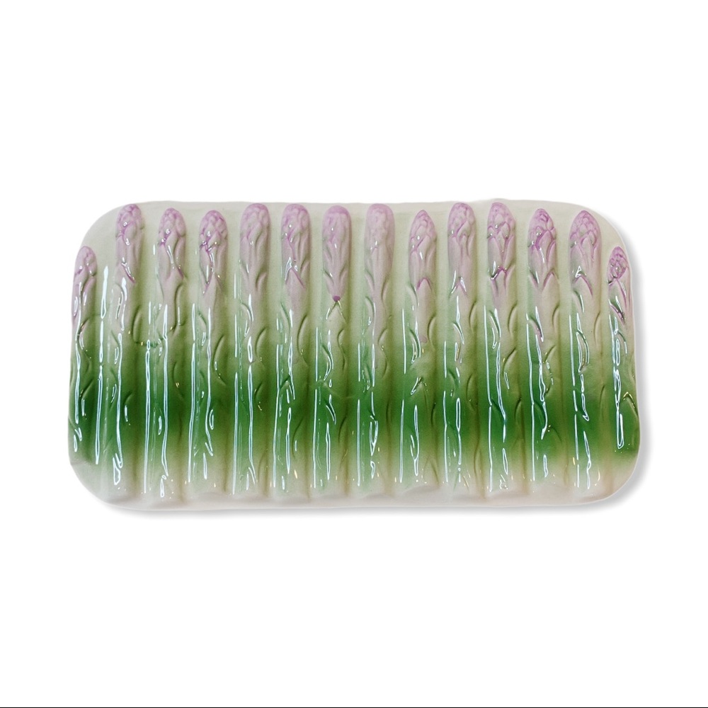 Vintage Asparagus decorations dish